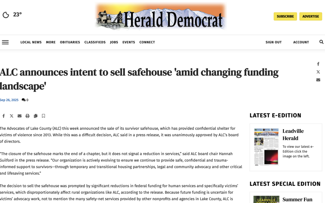 Facts and FAQs About ALC’s Safehouse Sale