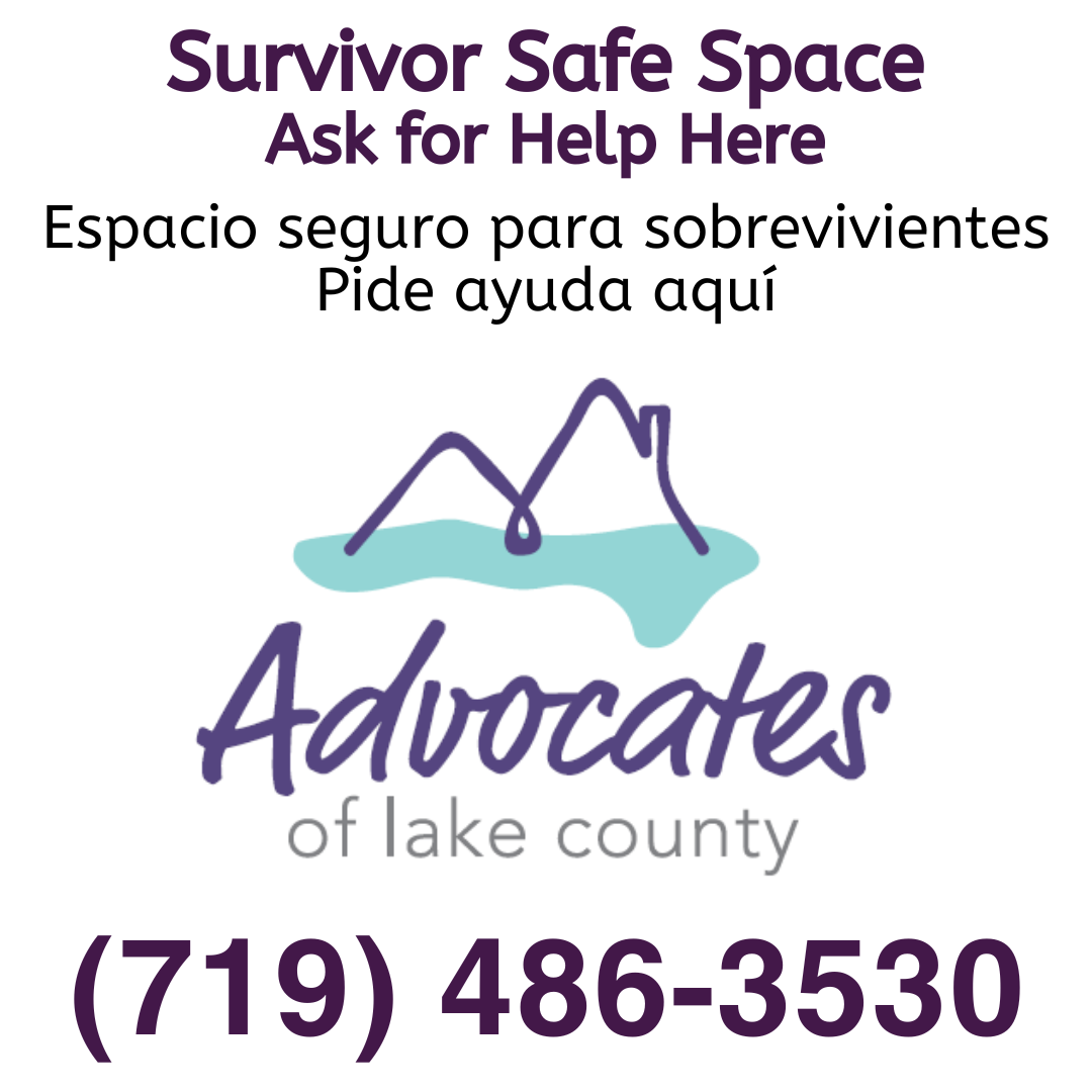 Survivor Safe Space // Espacio Seguro para Sobrevivientes </p>
<p>719-486-3530